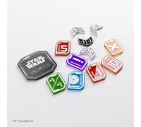 Gamegenic | Star Wars Unlimited Premium Tokens | ¡Lleva tu Experiencia de Juego a un Nuevo Nivel! | 55 Token Acrílicos con Licencia Oficial diseñados para Star Wars Unlimited