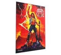 Gamegenic Stranger Things: Hellfire Club Art Sleeves Eddie Munson, 50 Fundas Mate, con Licencia Oficial, tamaño estándar para TCG y LCG, Gran sensación al barajar