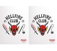 Gamegenic Stranger Things: Hellfire Club Art Sleeves Hellfire Club, 50 Fundas Mate, con Licencia Oficial, tamaño estándar para TCG y LCG, Gran sensación al barajar (Paquete de 2)