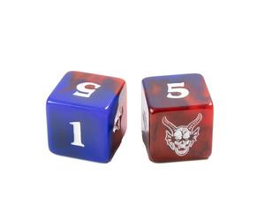 Gamegenic Stranger Things: Hellfire Club D6 Dice Set - Colección de 12 Dados con Licencia Oficial, Dados acrílicos Premium de 16 mm, Accesorio temático para Juegos de rol y de Mesa