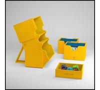 Gamegenic GGS20114ML Stronghold 200+ XL Almacenamiento de Coleccionables, Multilenguaje, Incluye Español, Amarillo