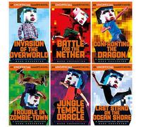 Gameknight999 Adventure Collection Mark Cheverton 6 Books Bundle (Invasion of the Overworld, Jungle Temple Oracle, Battle for the Nether, Confronting the Dragon, Trouble in Zombie Town, Last Stand on the Ocean Shore)