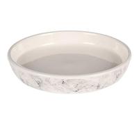 GAMELLE para LA ALIMENTO Y EL Agua Gato Marmi CERÁMICA Gris Redondo 250ML 15,5x3CM