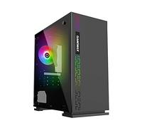 GAMEMAX Dark Ranger Case Mini Micro Tower 0,6 mm SPCC con Ventilador Rainbow 3 * USB3.0/2.0 Panel Lateral de Cristal Templado (AxPxL: 410 x 375 x 190 mm)