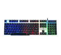 Gamemax Fk-g508qu, teclado iluminado con cable de 3 colores