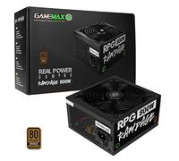 GameMax Fuente de alimentación Rampage de 800 W, no modular, APFC, condensador principal japonés Tk, bronce 80 Plus, eficiencia del 88%, ventilador de enfriamiento de 14 cm, juego de energía real | Negro