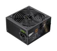 GAMEMAX GP 750B Fuente de alimentación para PC 750W, no Modular, 80 Plus Bronze, DC a DC, Ventilador HDB de 140 mm, Cables Planos Negros, 9 Protecciones, 5 años de garantía, Negro