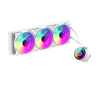 GameMax ICEBURG 360 Infinity WH Liquid CPU Cooler 360 mm Addressable RGB PWM Pump Fans 300W TDP AIO Water Cooler for Intel