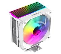 GAMEMAX SIGMA 550 WHITE ARGB Enfriador de CPU, 220W TDP, 5 Tubos de Calor 6mm en Cobre, Ventilador Infinity ARGB PWM 120mm, Para Intel LGA1700/115X/1200 y AMD AM4/AM5