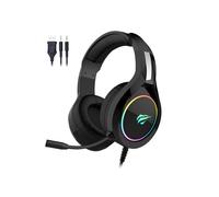 GAMENOTE HV-H2232D Auriculares gaming con micrófono y retroiluminación RGB para PC y consolas - Altavoz de 50 mm - Control de volumen