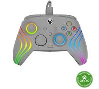 Gamepad Alámbrico Gris Retroiluminación LED RGB USB-C 3m Compatible PC y Xbox
