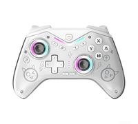 Gamepad altamente sensible con botones táctiles mecánicos CM 619 para Switch para iOS para Android PC deslumbrante controlador inalámbrico mejorado (CM619-blanco)