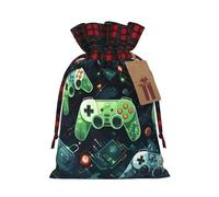 Gamepad Circuit Version Holiday - Bolsa con cordón impreso para envolver fiestas, recuerdos de boda y almacenamiento