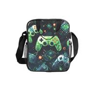 Gamepad Circuit Version - Lonchera transparente con impresión, caja de alimentos transparente con bolsillos laterales y correa para el trabajo, la escuela, viajes