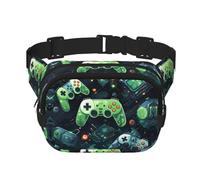 Gamepad Circuit Version Pattern - Riñonera de moda, unisex, bolsa de mensajero deportiva de viaje