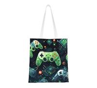 Gamepad Circuit Version Totes. Lona ligera, asas dobles, elegante bolsa de mano para mujer, perfecta para ir de compras, trabajar y llevar todos los días.