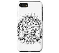 Gamepad Color Blob Gamer Let's Plays Carcasa para iPhone SE (2020) / 7 / 8
