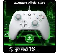 GameSir G7 SE Mando con Cable para Xbox Series X|S, Xbox One & Windows 10/11, Plug and Play Gamepad para Juegos con Joysticks de Efecto Hall, Conector de Audio de 3,5 mm (Gris)