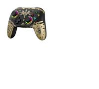 Gamepad inalámbrico Compatible con Controlador de Bluetooth de mazo de de Switch Lite y PC con 6 Funciones(Gold)