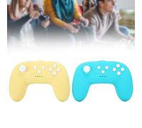 Gamepad inalámbrico, Mini Gamepad Mini Grip Vibration Feedback para videoconsola(Green+Yellow, Pisa Leaning Tower Type)