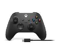 Microsoft Xbox Wireless Controller + USB-C Cable Negro Gamepad Analógico/Digital PC, Xbox One, Xbox One S, Xbox One X, Xbox Series S, Xbox Series X