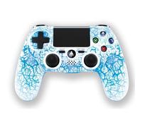 Gamepad Indeca RGB T-REX Inalámbrico para PS4/PC Blanco