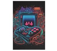 Gamepad Puzzles 1000 Piezas para Adolescentes Juguete Creativo de Madera Juego Familiar Nivel de Dificultad Puzles Desafíos 78 × 53 cm