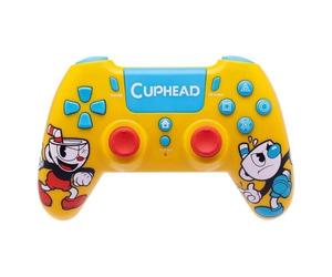 Gamepad Qubick ACP40224 PLAYSTATION 4 Cuphead Inalámbrico Amarillo