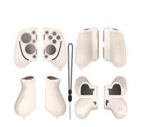Gamepad Silicona Funda protectora con cordón para Razer Kishi Ultra a prueba de caídas Funda de almacenamiento a prueba de polvo Funda blanda de color sólido Simple (Blanco claro)