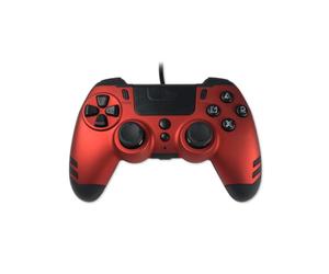 Gamepad Steelplay JVAMUL00151 Rojo Retroiluminación LED Botones Programables 3m PS4/PC