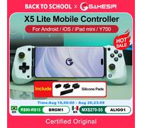 Control de Juego Móvil GameSir X5 Lite, Gamepads para iPhone 17, 16, 15 Series, iOS, iPad Mini, Y700, Tableta Android Pink