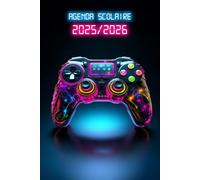 Gamer Agenda Scolaire 2025/2026: Planificateur Gaming Bi-journalier deux jours par page | Organisateur de Sept 2025 à Juil 2026 | Pour Garçons de ... et Lycée | Thème geek Manette de Jeux Néon