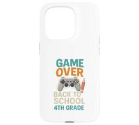 Gamer Back To School Funny Game 4to Grade First Day Carcasa para iPhone 15 Pro