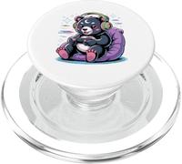 Gamer Bear Videojuego Kawaii Goth Girl Clothes Pink Goth PopSockets PopGrip para MagSafe