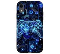 Gamer Blue Gaming Graphic Controlador de Videojuegos Carcasa para iPhone XR