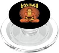 Gamer Buddha Lag Es Una Ilusión Divertido Juego Zen Meditación PopSockets PopGrip para MagSafe