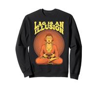 Gamer Buddha Lag Es Una Ilusión Divertido Juego Zen Meditación Sudadera