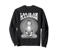 Gamer Buddha Lag Es Una Ilusión Divertido Juego Zen Meditación Sudadera
