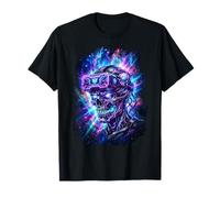 Gamer Calavera Casco VR Videojuegos Gaming Skull Consola Camiseta