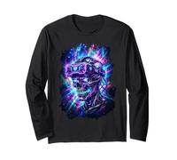 Gamer Calavera Casco VR Videojuegos Gaming Skull Consola Manga Larga