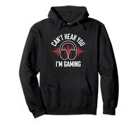 Gamer Cant Hear You Im Gaming Divertido Niños Niñas Niños Hombres Sudadera con Capucha