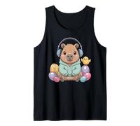 Gamer Capybara - Auriculares para niños, diseño de Pascua Camiseta sin Mangas