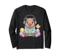 Gamer Capybara - Auriculares para niños, diseño de Pascua Manga Larga