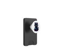 Gamer Cat Black Cute Kitten Video Games Anime Colorido Aesthetic PopSockets PopWallet para MagSafe