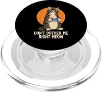 Gamer Cat Dont Bother Right Meow Funny Gaming Niños Niños Hombres PopSockets PopGrip para MagSafe