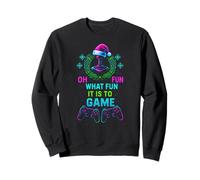 Gamer Christmas Oh, qué Divertido es Jugar a Gaming Fun Men Sudadera