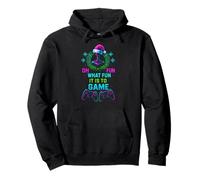 Gamer Christmas Oh, qué Divertido es Jugar a Gaming Fun Men Sudadera con Capucha