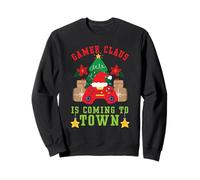 Gamer Claus llega a Town Controller Gaming Christmas Sudadera