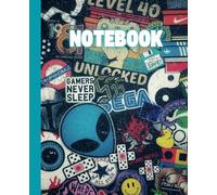 Gamer Composition Notebook - 7.5" x 9.25" Blank Lined Pages for Students, Gamers, Streamers, and Video Game Enthusiasts