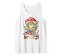 Gamer Cottagecore Frog Cozy Videojuego Pixel Art Estética Camiseta sin Mangas